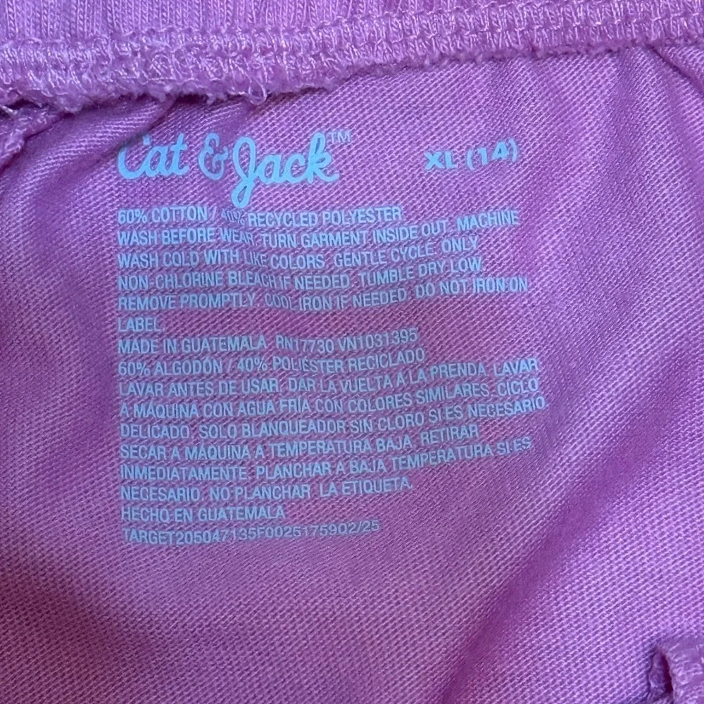 Cat & Jack Girls‎ XL 14 Knit Shorts Purple Cotton Blend New Casual Gym Cheer